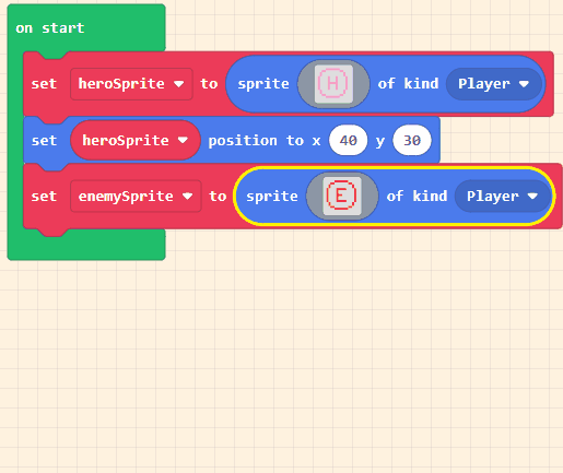 An animation showing how to change a sprite kind.
